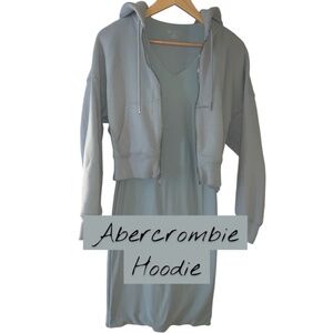 Abercrombie & Fitch Hoodie light-green, XS, Fitted dress, Mini